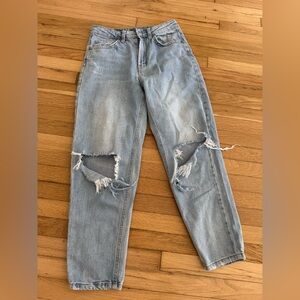 Wild Fable Highest Rise Distressed Mom Jeans Size 2